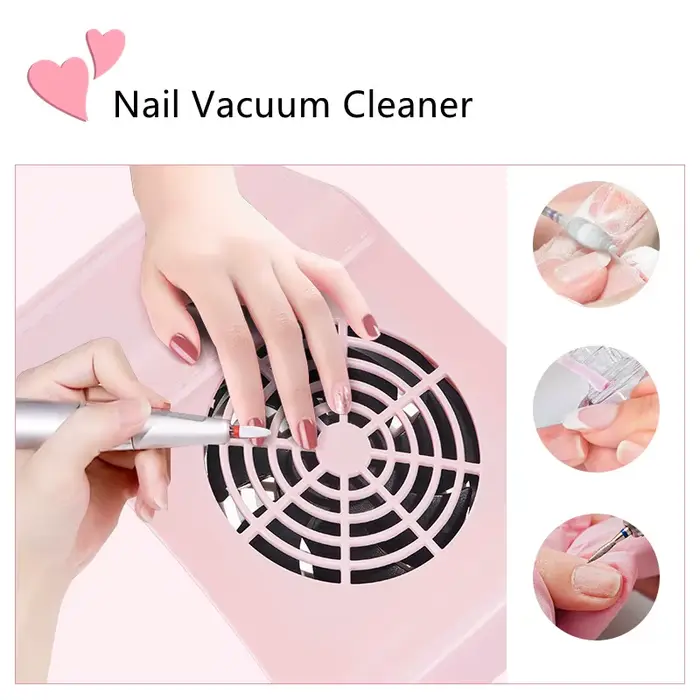 Aspirateur collecteur de poussière d'ongles, Machine-outils de manucure, forte puissance, faible bru