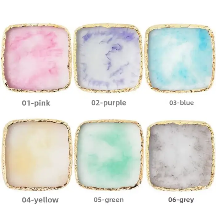 Palette de mélange de couleurs pour nail art en résine