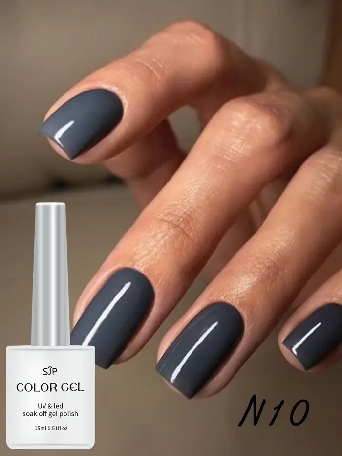 1/5 gris vernis à ongles Gel ensemble bricolage Nail Art décoration tremper Gel UV longue durée manucure peinture Gel