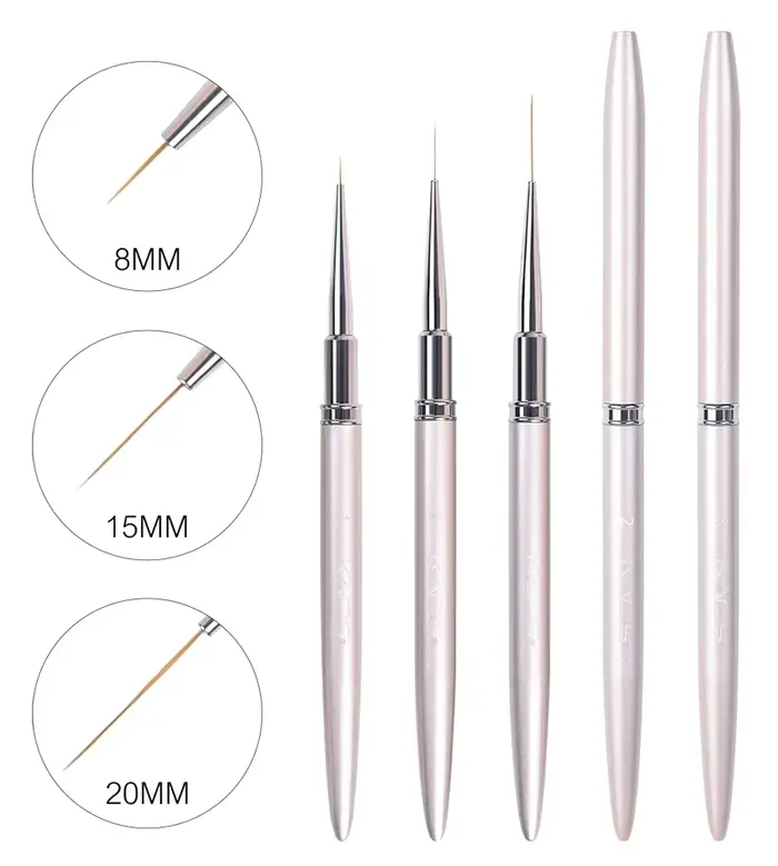 Brosse à ongles peinture ligne de dénudage UV Gel polissage conseils de conception