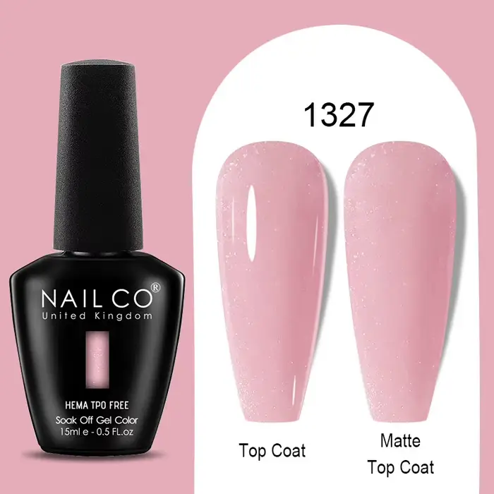 NAILCO 15ml Vernis à ongles gel couleur nude sans HEMA ni TPO, Esmalte Semi-permanent, Vernis UV, La