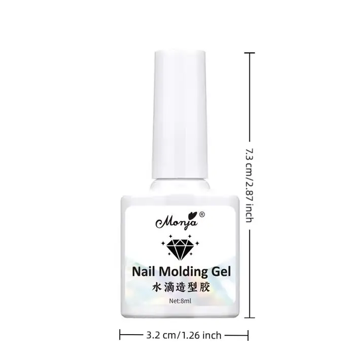 Gel Nail Art 3D Polyvalent Effet Goutte d'Eau Haute Transparence – Gel de Finition