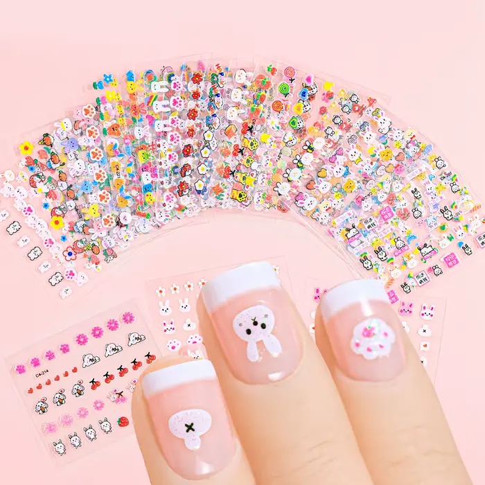 Autocollants de dessin animé mignon pour femmes et filles