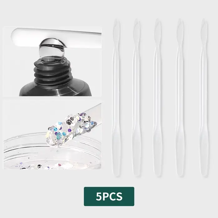 Bâtonnet mélangeur à double tête Nailpop pour gel à ongles liquide, idéal pour salon de manucure et 