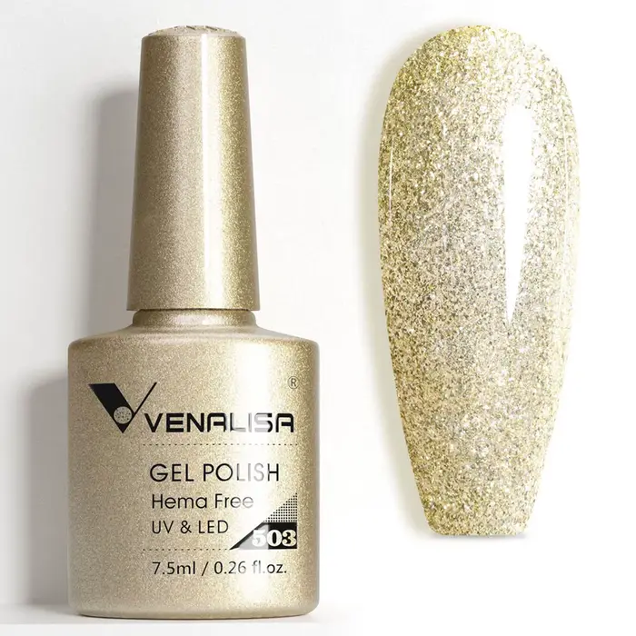 VENALISA 7.5ml vernis à ongles Gel étincelle paillettes diamant brillant couleurs d'été Semi Permanent tremper UV LED