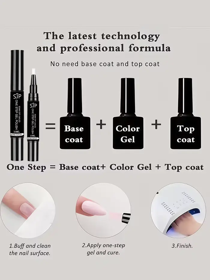 Vernis à ongles gel œil de chat bleu en une étape avec revêtement UV - aucun manteau de base ou le couche de finition