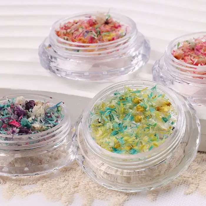 Décoration de fleurs séchées pour Nail Art