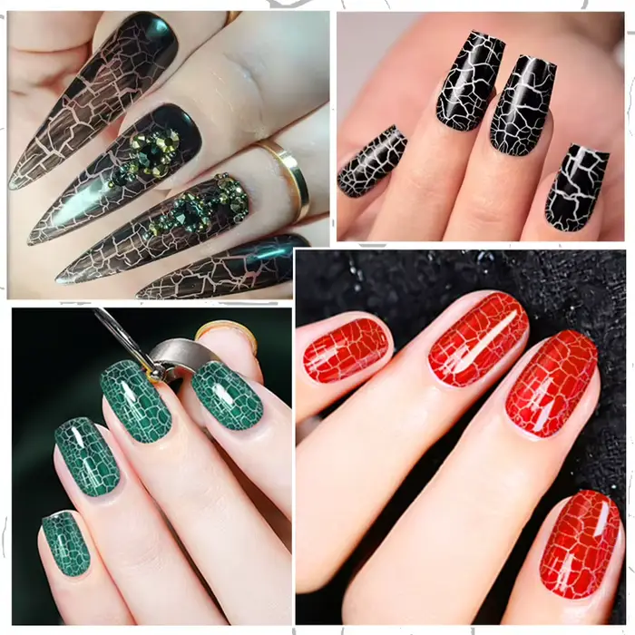 Vernis à ongles gel craquelé