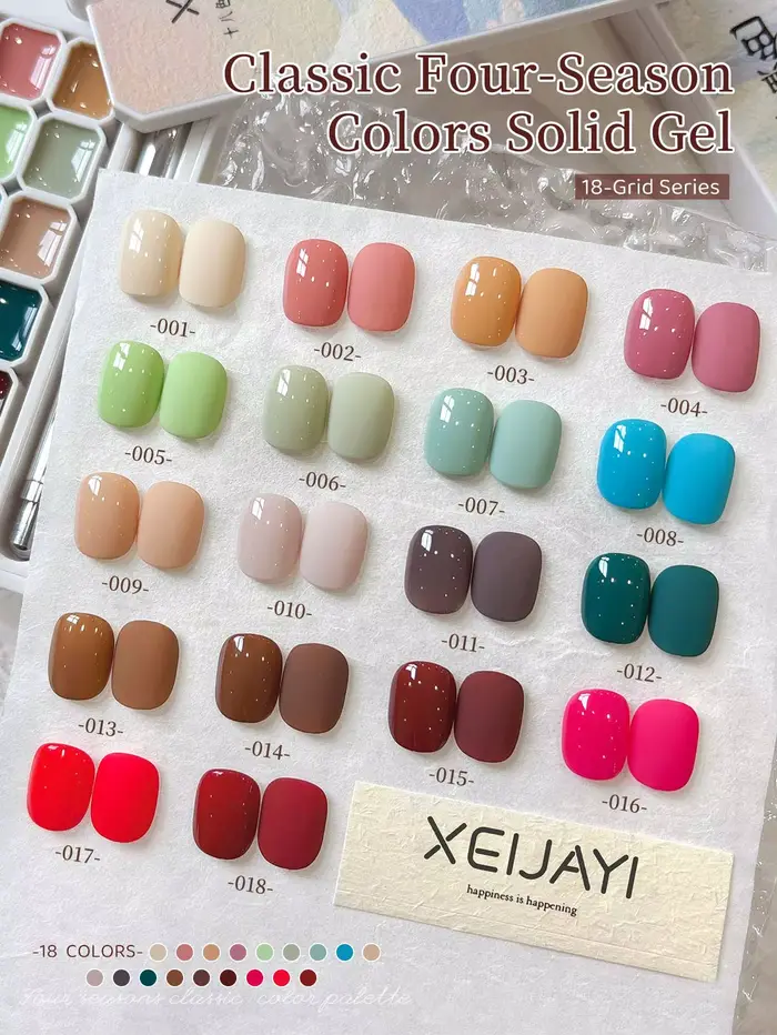 XEIJAYI Vernis à ongles 18 couleurs à haute saturation