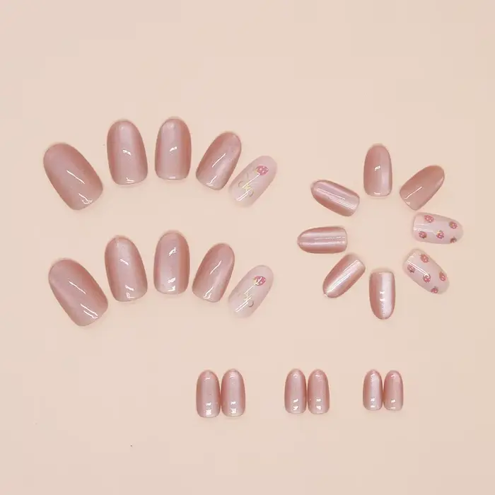 Faux ongles courts pour femmes et filles
