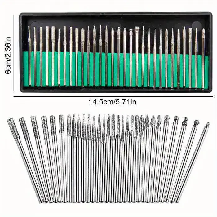 30 pièces/boîte diamant foret à ongles rotatif fraises électriques pour pédicure manucure fichiers c