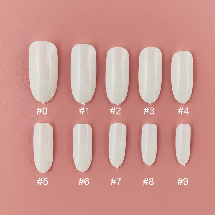 B10 faux ongles de couleur blanche