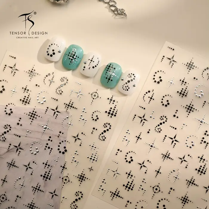 Autocollants décoratifs 3D pour ongles
