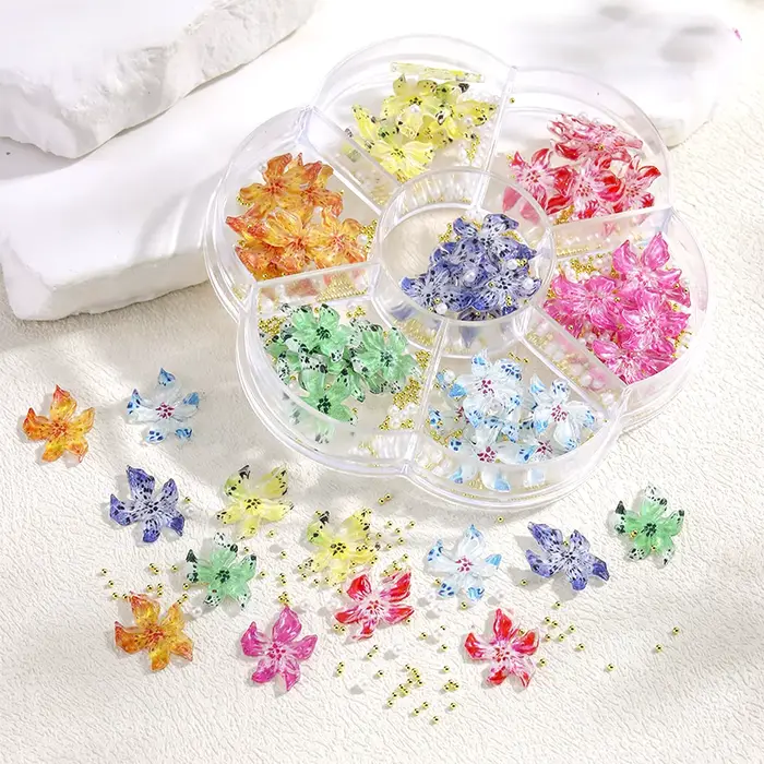 Décorations pour ongles en résine