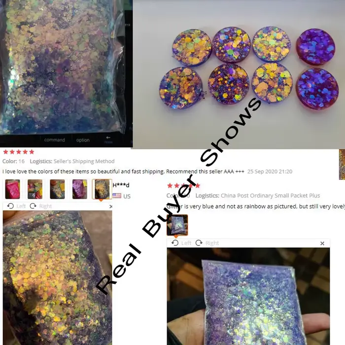 50 g/sac holographique mixte hexagone forme gros ongles paillettes paillettes scintillantes flocons 
