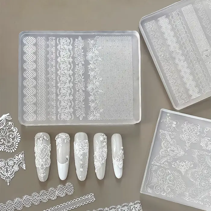 1 pièce Moule en silicone 3D pour nail art