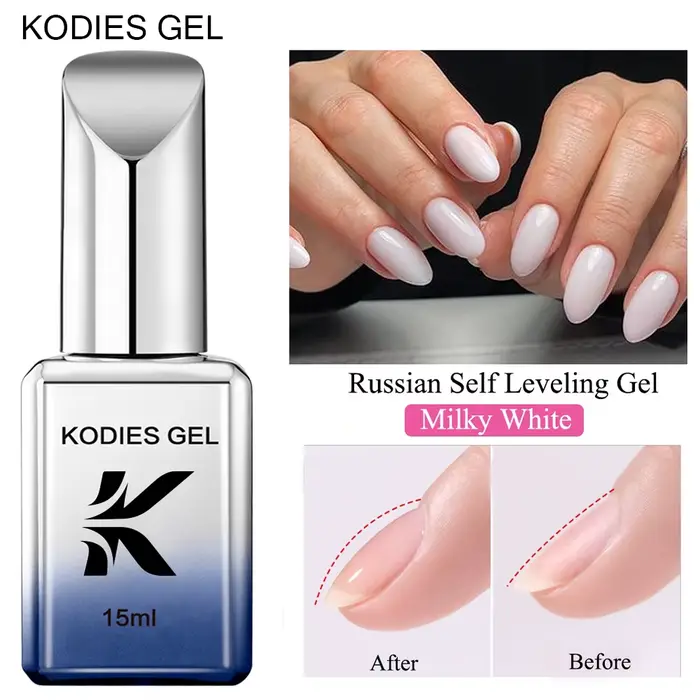 KODIES GEL-Verhéritage à Ongles Gel Blanc Laiteux