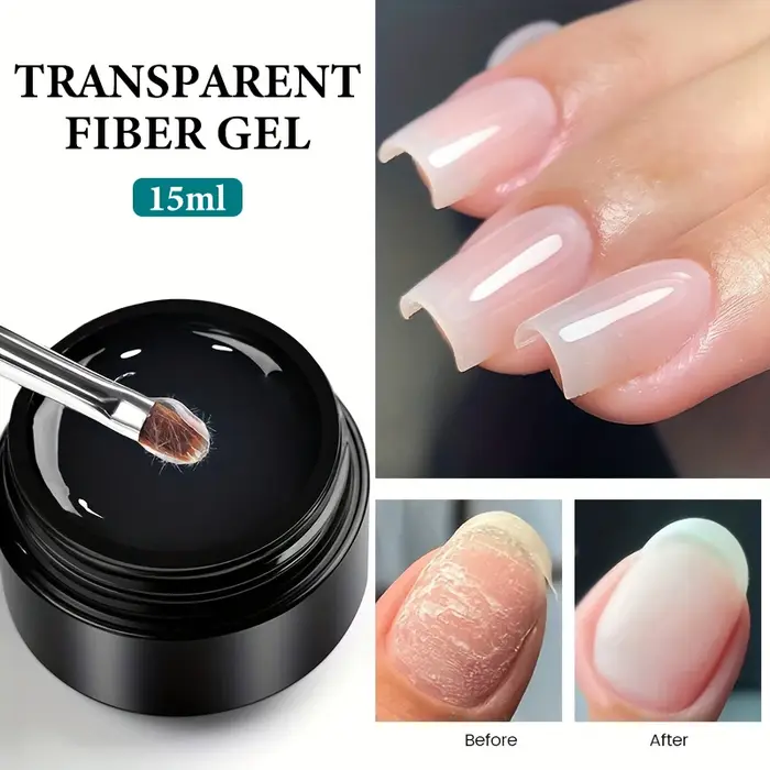 Gel de construction rapide en fibre de verre 15g pour ongles abîmés