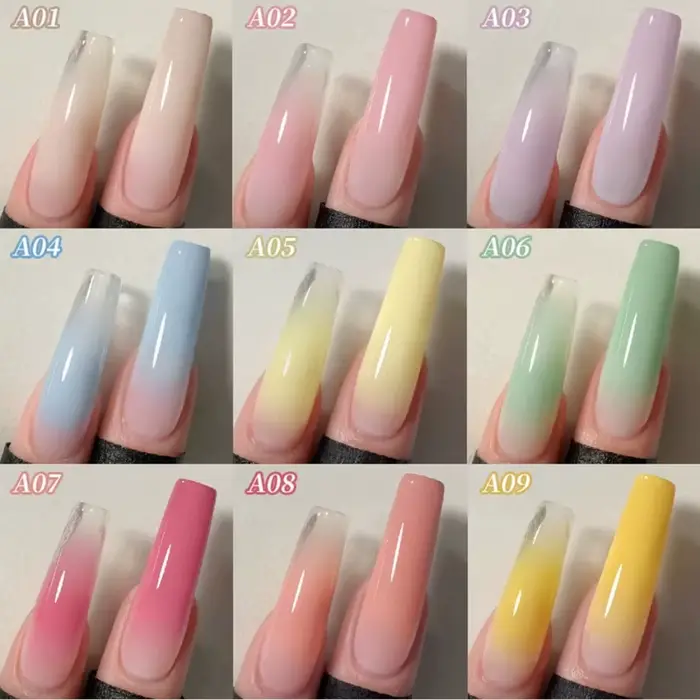 Nouveau Gel de Peinture pour Ongles Dégradé 9 Couleurs