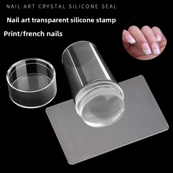 Tampon transparent pour nail art 2