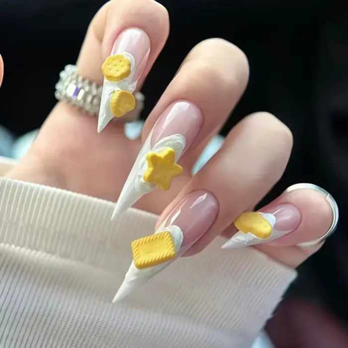 Moule à ongles en forme de biscuits