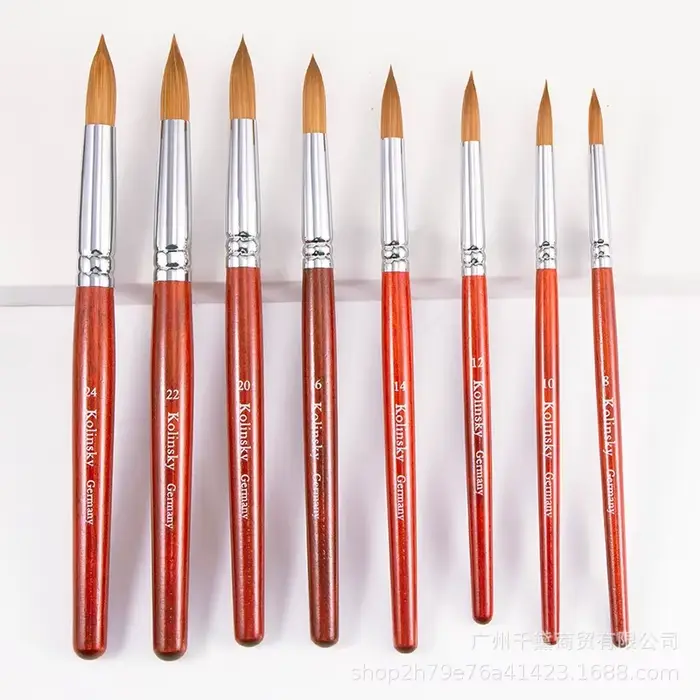 Kolinsky – brosse à ongles en acrylique