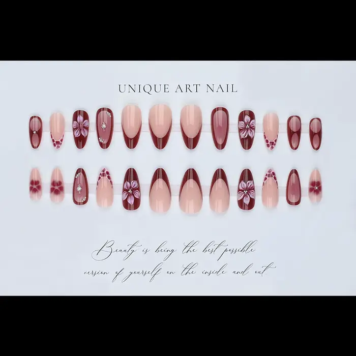 Faux ongles 3D pour femmes et filles