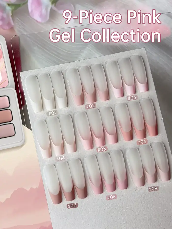 Gel semi-solide rose 9 couleurs