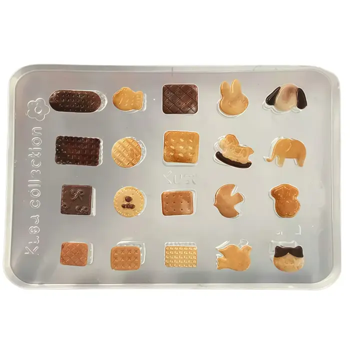 Ensemble de moules à ongles et à biscuits en forme d'animaux mignons - Formes de chien et de lapin