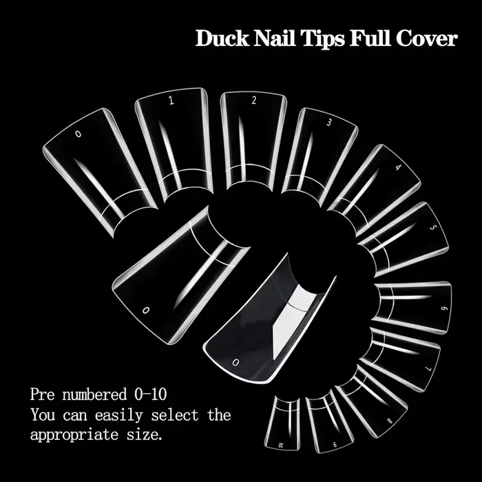 100 faux ongles en forme de bec de canard