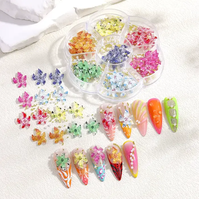 Décorations pour ongles en résine