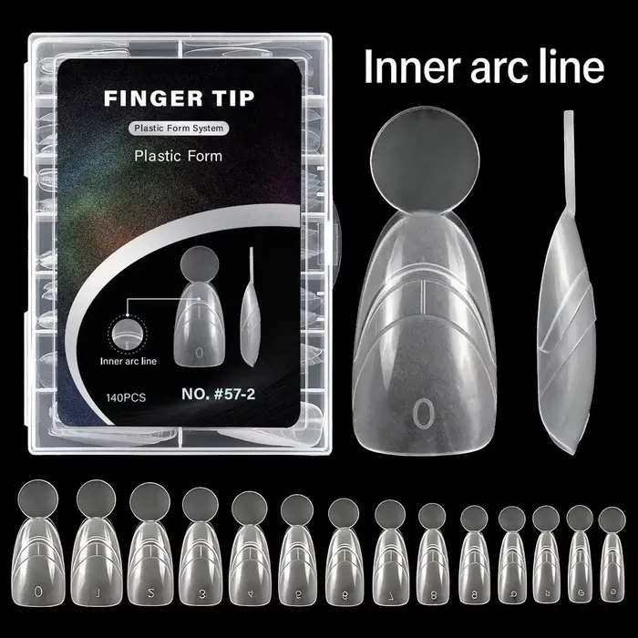 140 pièces de formes à ongles double usage