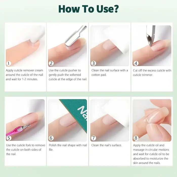 Nailpop dissolvant de cuticules et réparation d'huile de cuticule Kit de soin des ongles traitement 