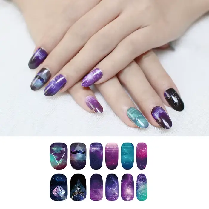 Autocollants de vernis à ongles auto-adhésifs