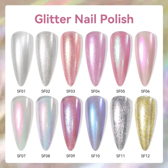 LILYCUTE 7ml vernis à ongles paillettes coloré brillant paillettes perle Nail Art bricolage décorati