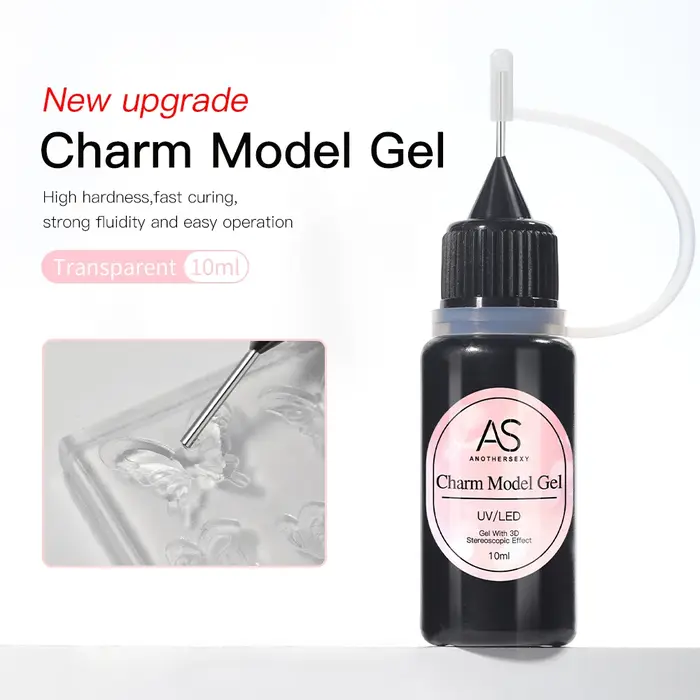 AS 10ml 3D bricolage Design Nail Art Gel vernis à ongles Tpo gratuit clair 3D sans essuyage Sculpture modélisation