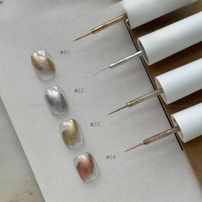 Vernis à ongles Gel fleuri en métal