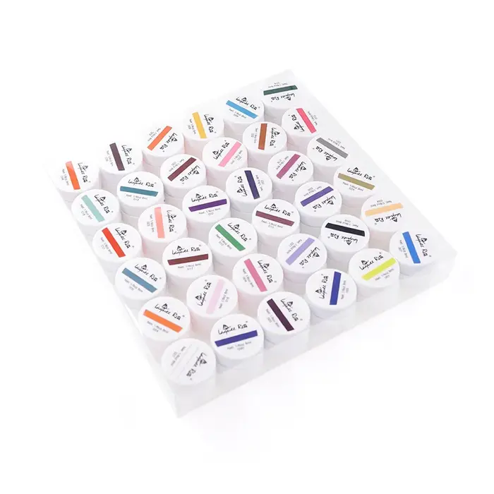36 couleurs ongles uv gel vernis constructeur ensemble pour Nail Art conseils Extension manucure bricolage outils