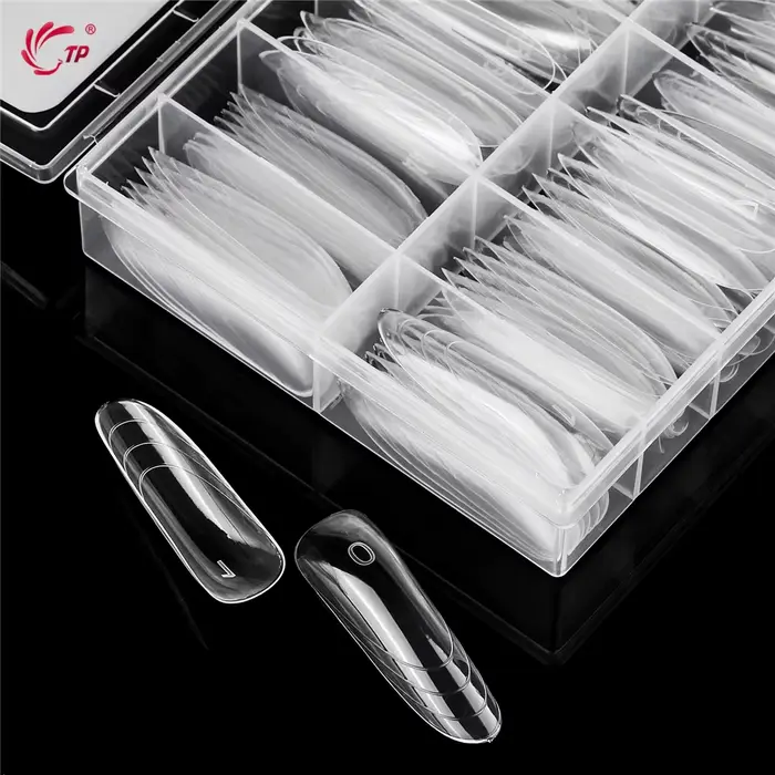 TP nouveau 70 pièces/140 pièces ongles clairs double forme couverture complète système d'extension d'ongle construction