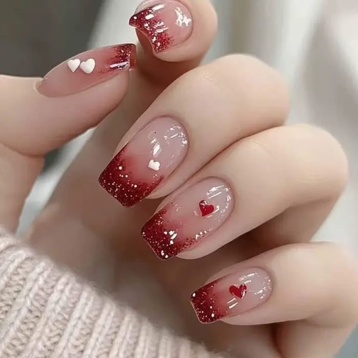 Patchs pour faux ongles de couleur chair