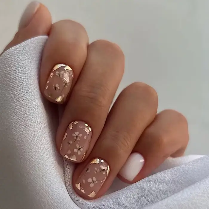 Faux ongles à paillettes Aurora N64.Short French souhaits on, faux ongles simples, couverture complète, acrylique Él, N64.Tips, 24 pièces