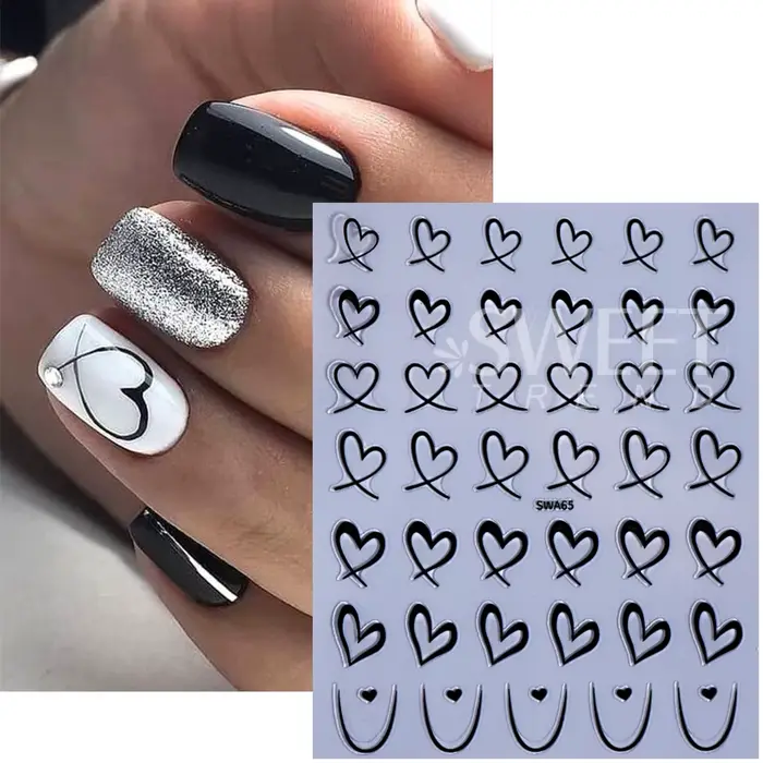 Autocollants 3D du Jour de Léon pour Nail Art