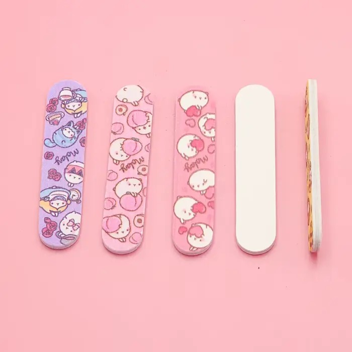 10 pièces par lot,Mini limes à ongles en plastique double face, matériel professionnel, pédicure, ma