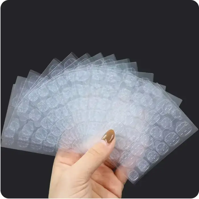 600 pièces Double face colle autocollant pour ongles onglets adhésifs imperméable respirant faux