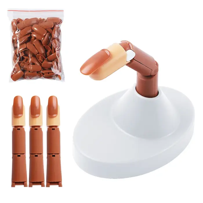 Doigts de pratique des ongles pour ongles en acrylique