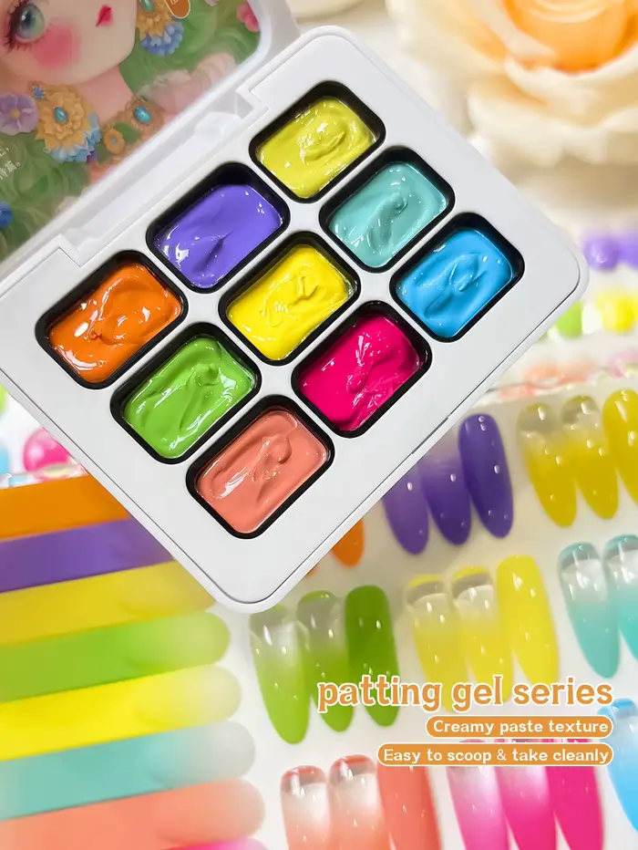 Gel de modelage Fée des fleurs 9 couleurs