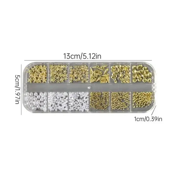 Perles 3D pour nail art sur le thème de l'été, étoiles de mer brillantes, coquillages, perles, breloques pour la décoration quotidienne des ongles des filles, DIY