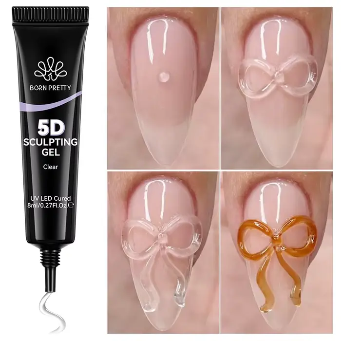 Gel de sculpture 5D BORN PRETTY pour nail art, gel semi-solide pour peinture et moulage, pour la déc