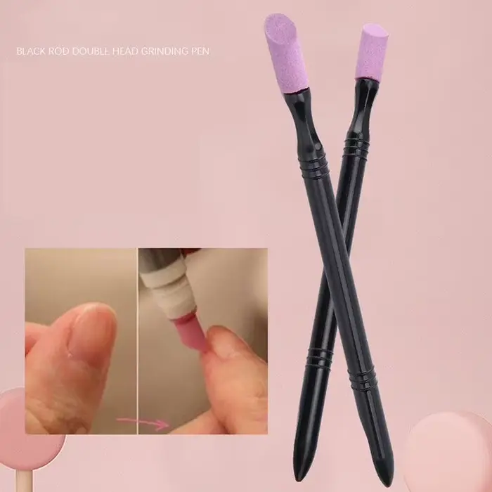 Manucure à Double tête Shi Ying stylo bâton de meulage outil exfoliant ongles