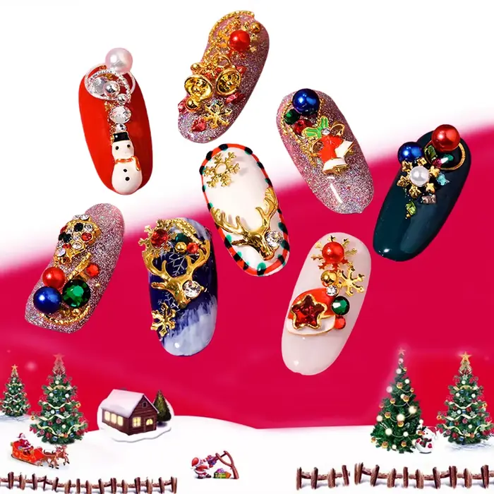 Breloques mixtes pour Nail Art de noël